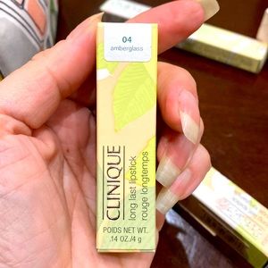 Clinique long lasting lipstick 4 Amberglass NEW